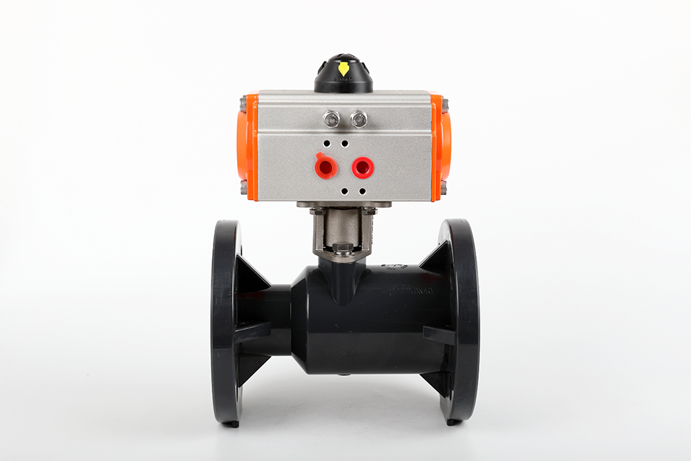 通榆气动法兰一体球阀